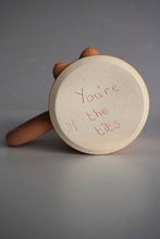 Load image into Gallery viewer, CREAM FRECKLE &amp; PINK TIT-TEA WITH MESSAGE
