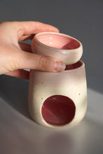 Load image into Gallery viewer, CREAM FRECKLE &amp; PINK WAX BURNER
